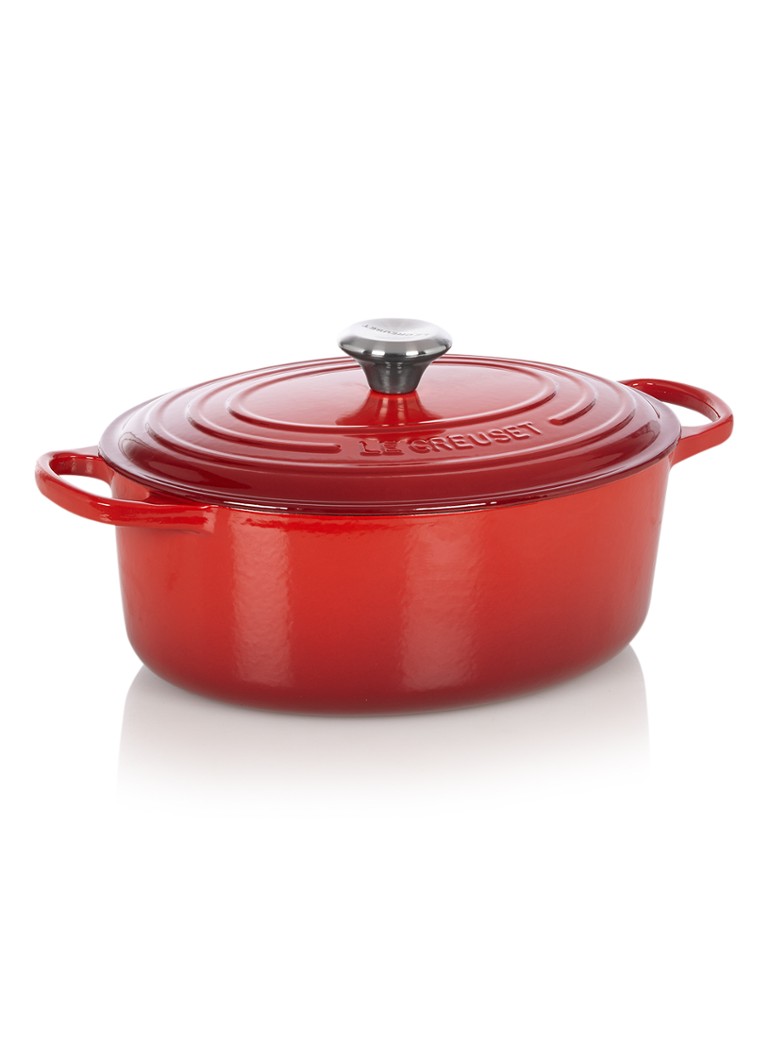 Le Creuset Signature ovale braadpan 29 cm Kersenrood / Rood - Deal
