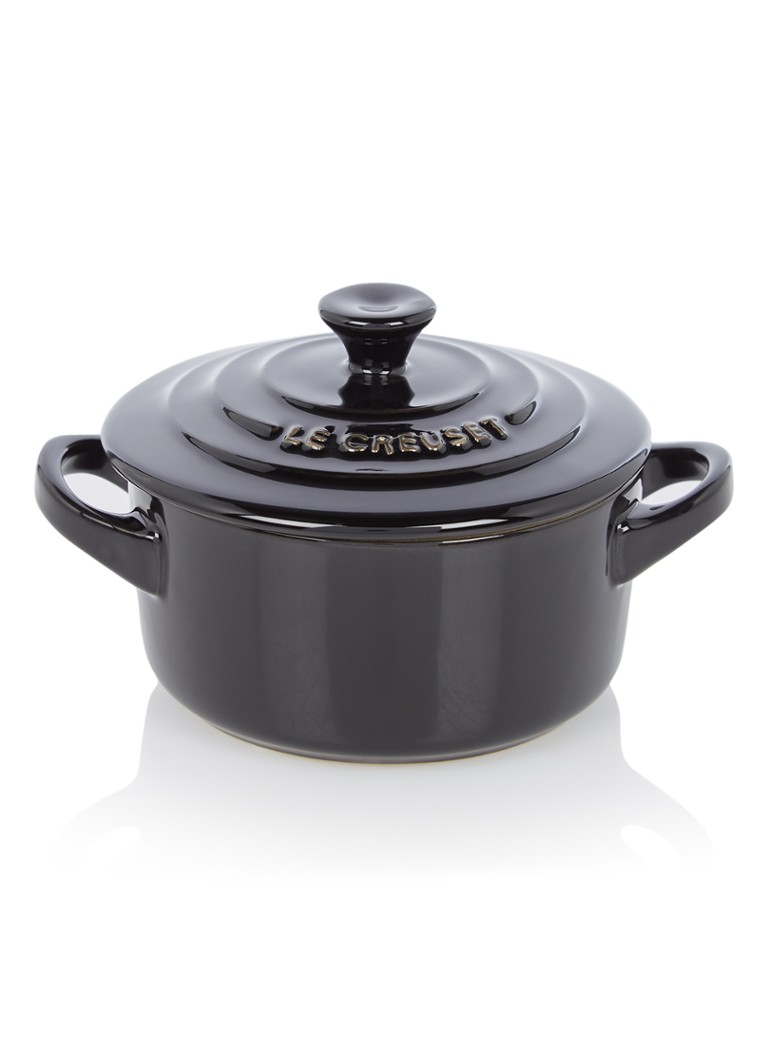 Le Creuset Mini cocotte Ø10 cm Ebbenzwart / zwart - Deal