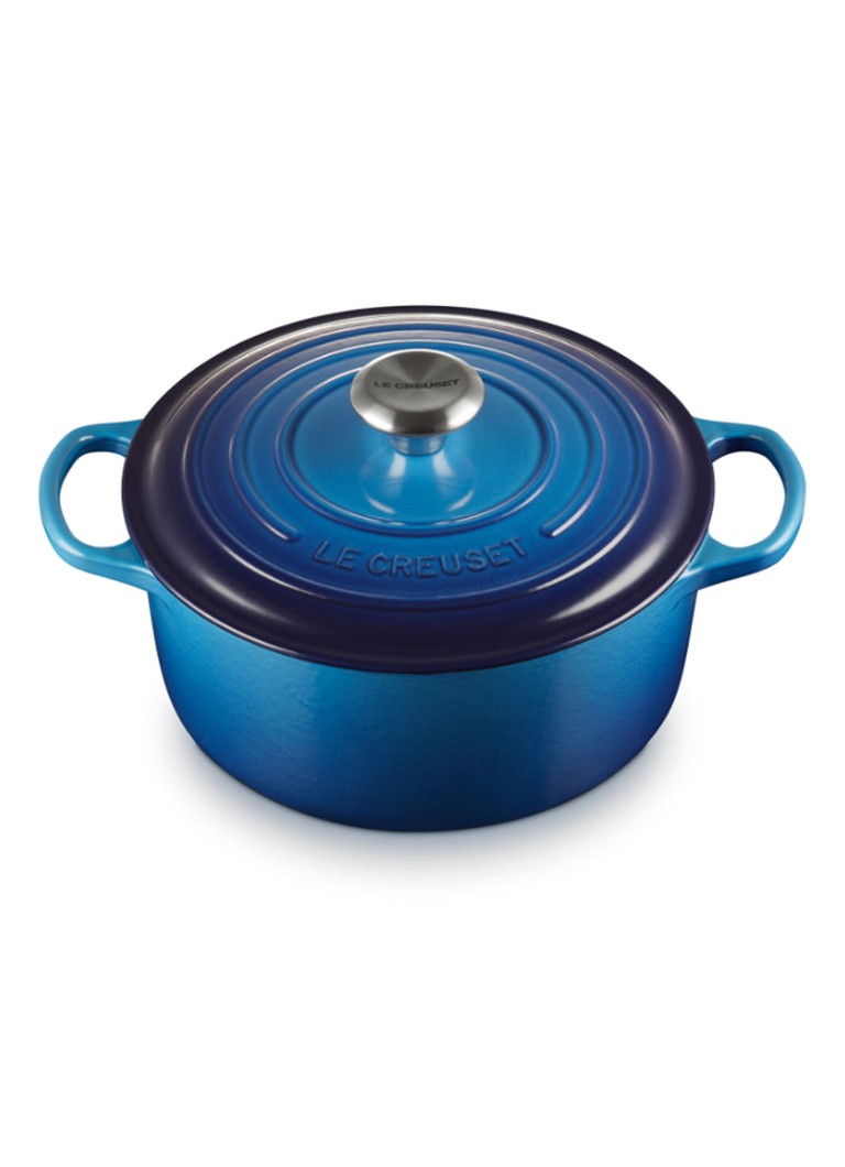 Le Creuset Signature braadpan Ø24 cm Azure / Blauw - Deal