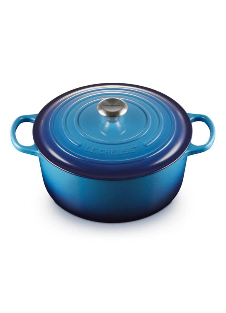 Le Creuset Signature braadpan 28 cm Azure / Blauw - Deal