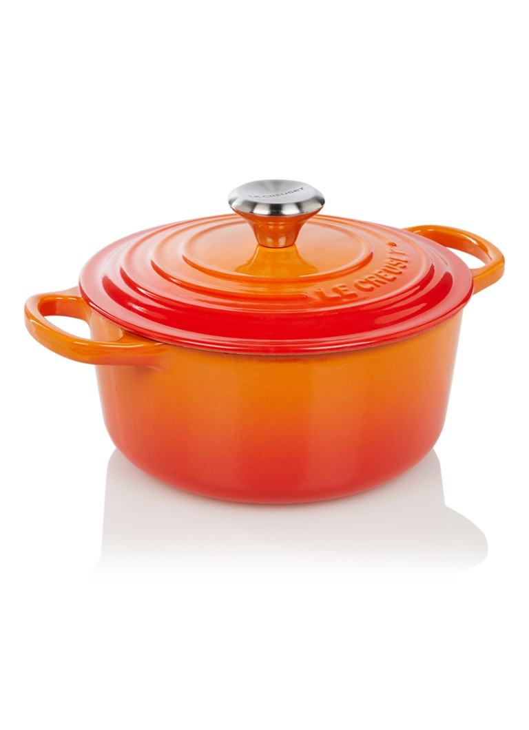 Le Creuset Signature braadpan Ø18 cm Oranjerood / Oranje - Deal