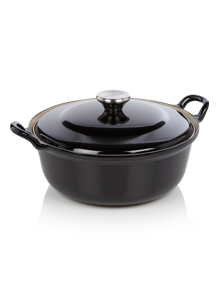 Le Creuset Faitout braad-/stoofpan Ø24 cm Ebbenzwart / zwart - Deal