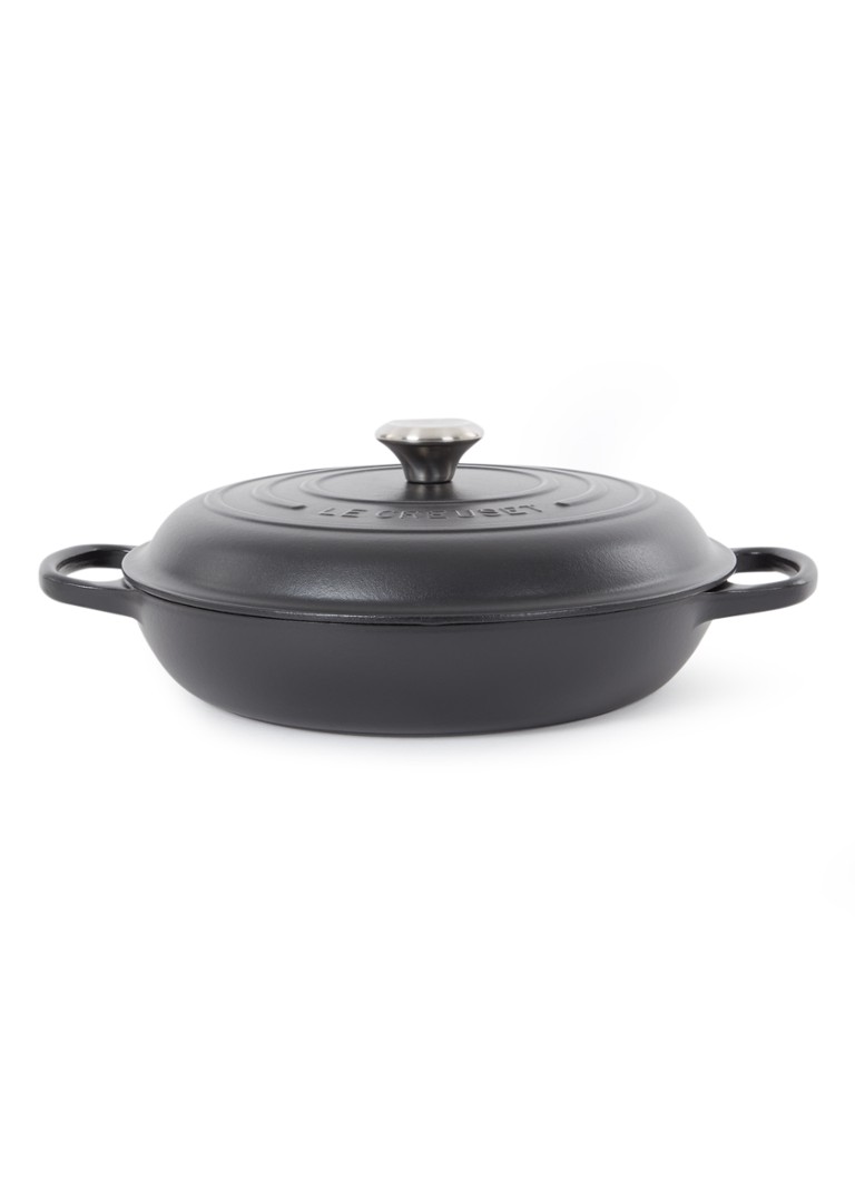 Le Creuset Signature braadpan Ø30 cm Mat zwart / zwart - Deal
