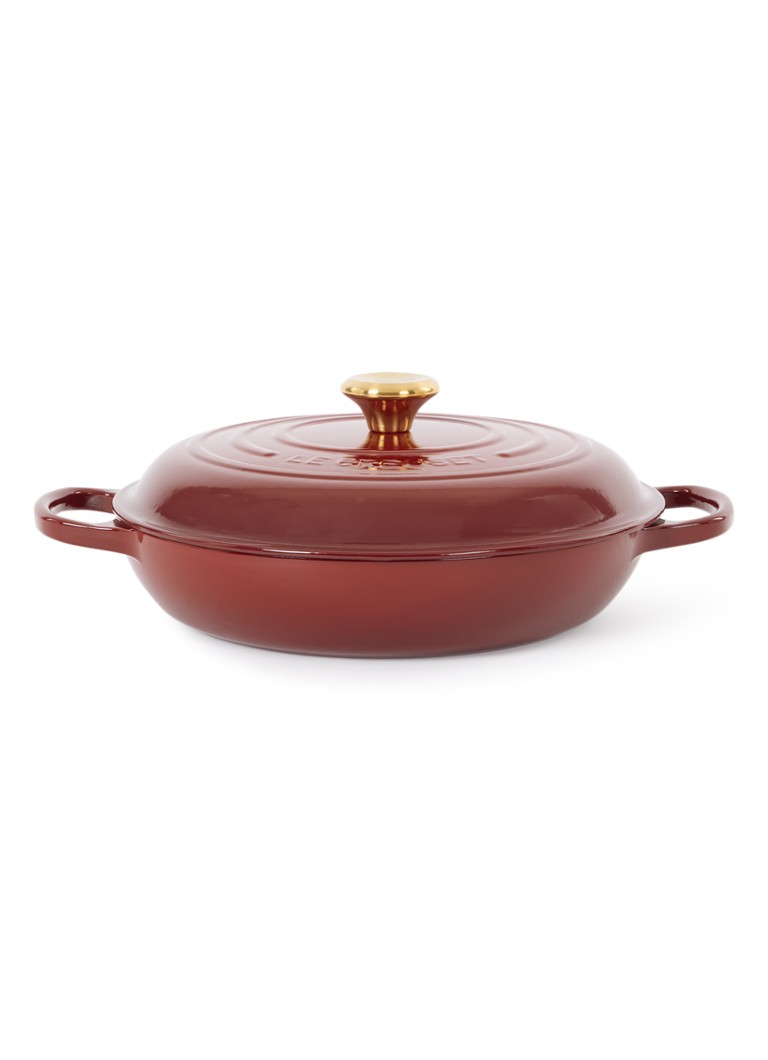 Le Creuset Signature braadpan Ø30 cm Garnet / Rood - Deal
