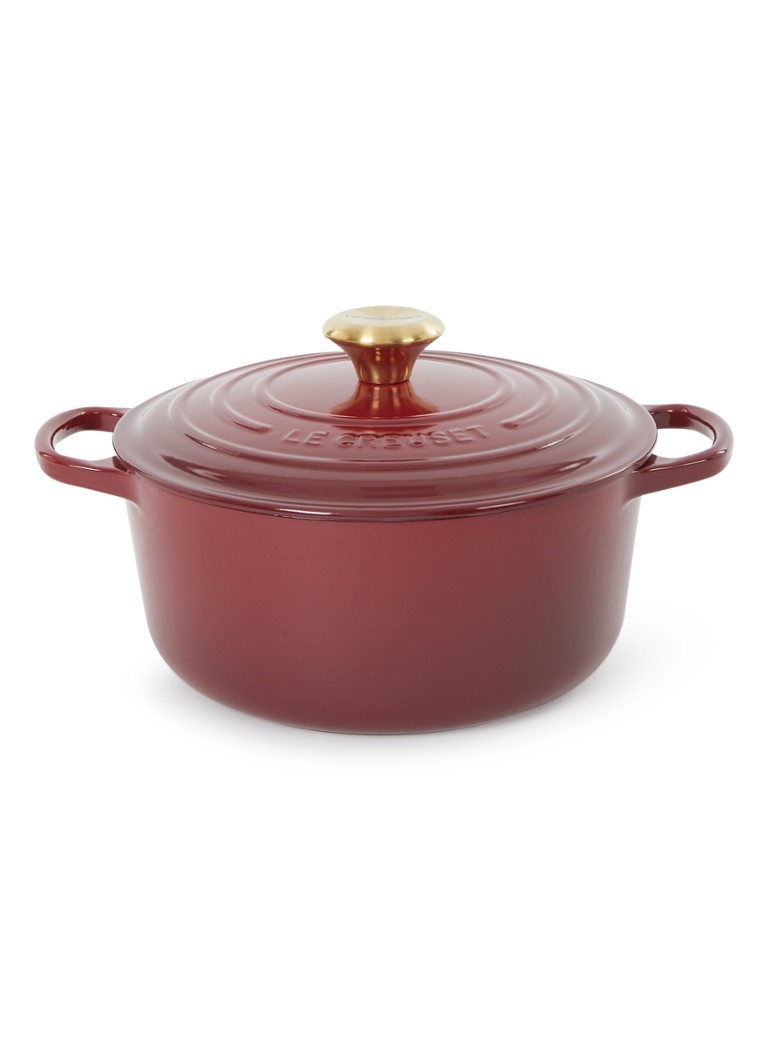 Le Creuset Signature braadpan Ø24 cm Garnet / Rood - Deal