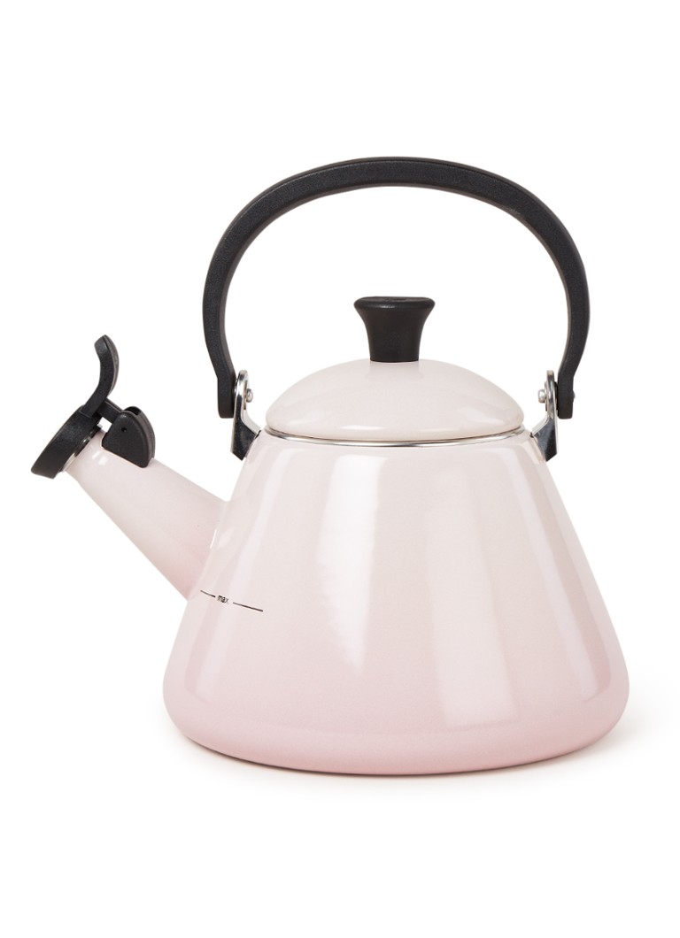Le Creuset Kone fluitketel 1,6 liter Shell Pink / Roze - Deal