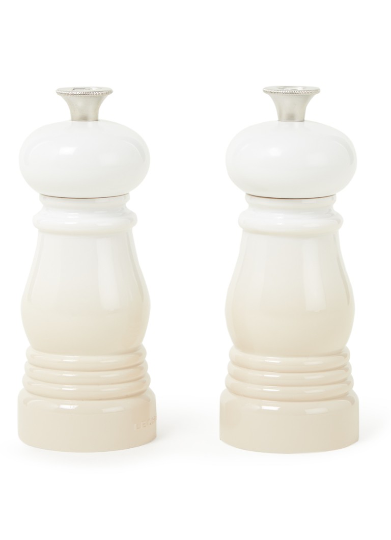 Le Creuset Peper- en zoutmolen 11 cm set van 2 Meringue / Beige - Deal