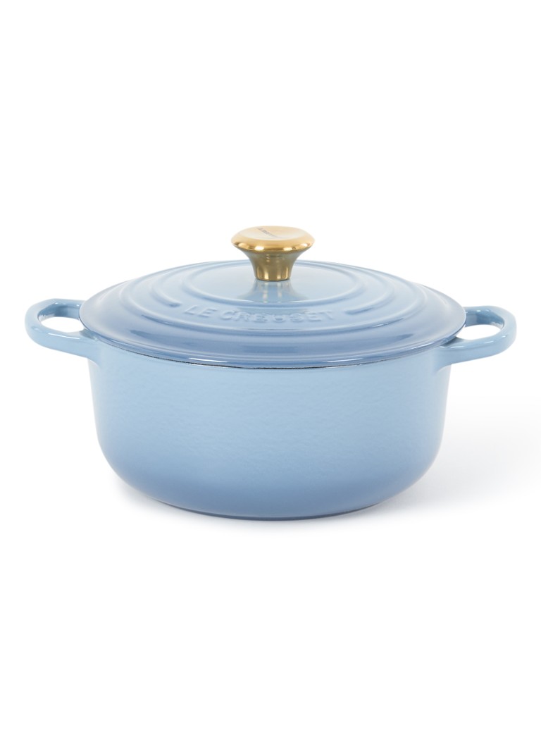 Le Creuset Signature braad-/stoofpan Ø20 cm Chambray / Blauw - Deal