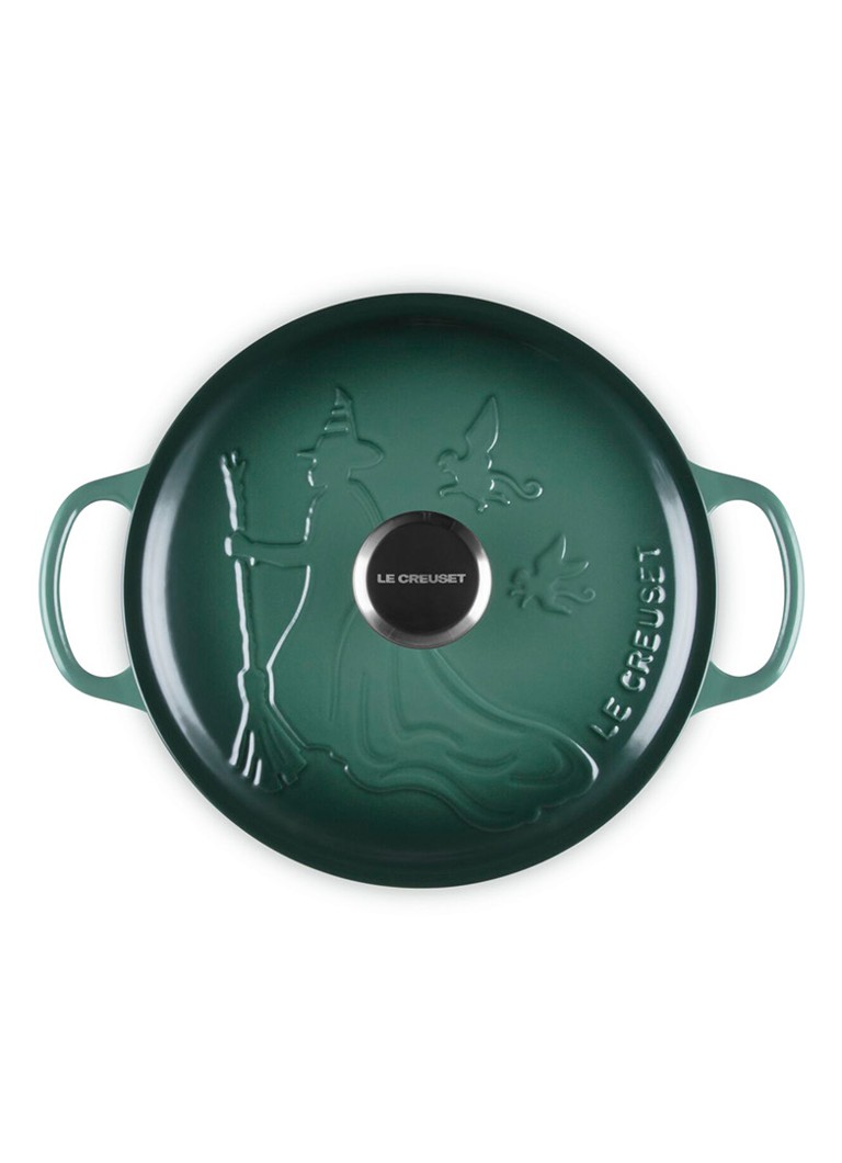 Le Creuset Wicked Elphaba braadpan 24 cm - limited edition Donkergroen - Deal