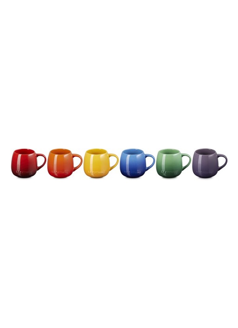 Le Creuset Rainbow mok 32 cl set van 6 Multicolor - Deal