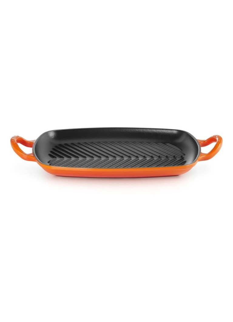 Le Creuset Signature grill 30 cm Oranjerood - Deal