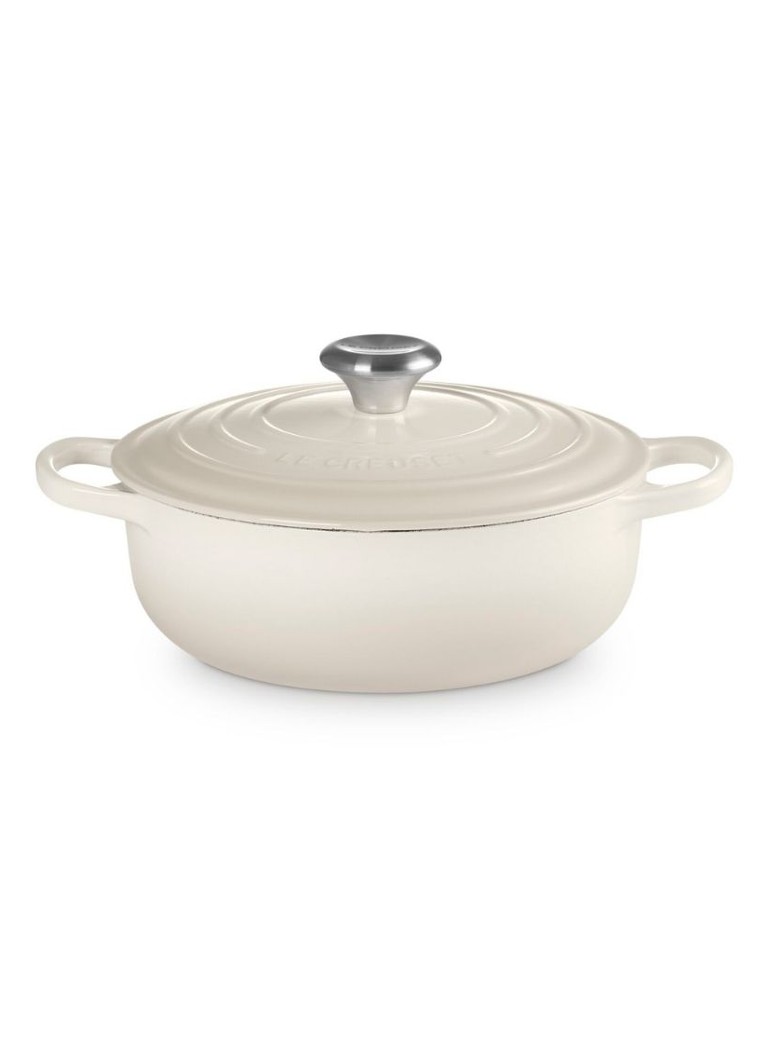 Le Creuset Signature sauteuse 24 cm Gebroken wit - Deal