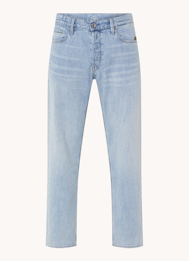 G-Star RAW Heren Dakota straight leg jeans met lichte wassing in de kleur Indigo, maat: W30/L34