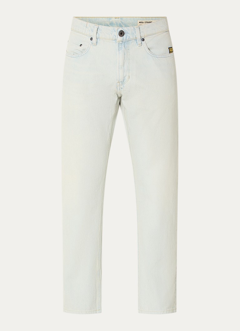 G-Star RAW Heren Mosa straight leg jeans met steekzakken in de kleur Blauw, maat: W30/L34