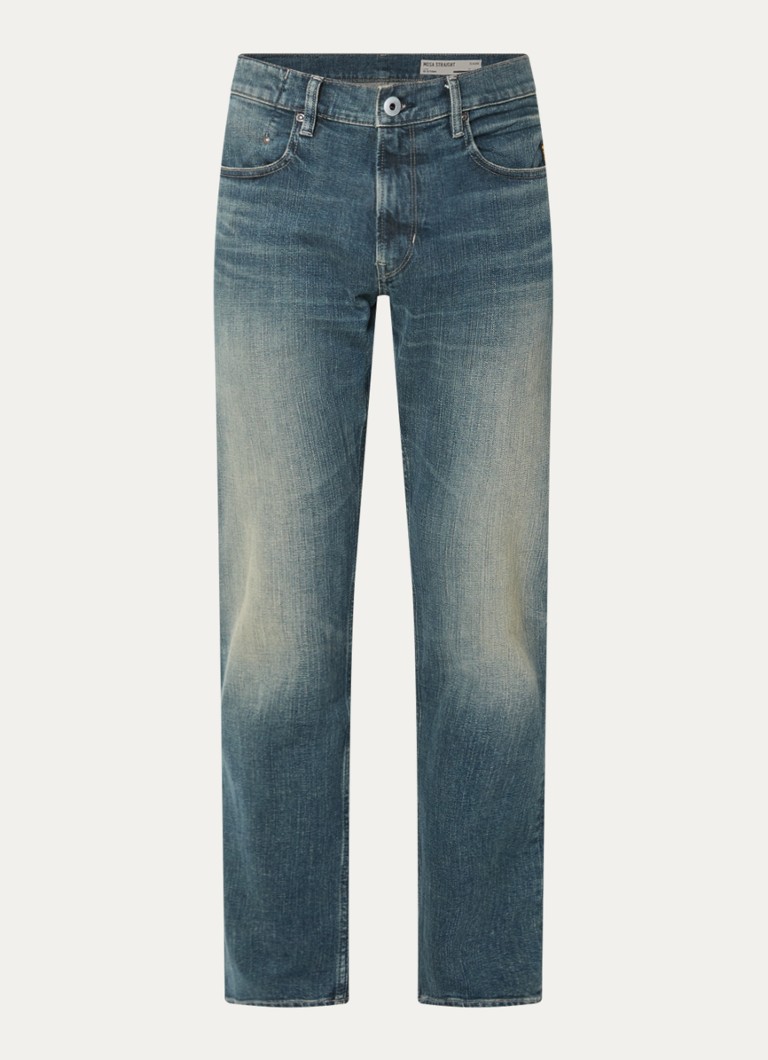 G-Star RAW Heren Mosa straight leg jeans met medium wassing in de kleur Indigo, maat: W34/L34