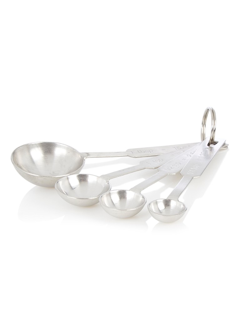 Kitchen Basics Maatlepel set van 4 Zilver - Deal
