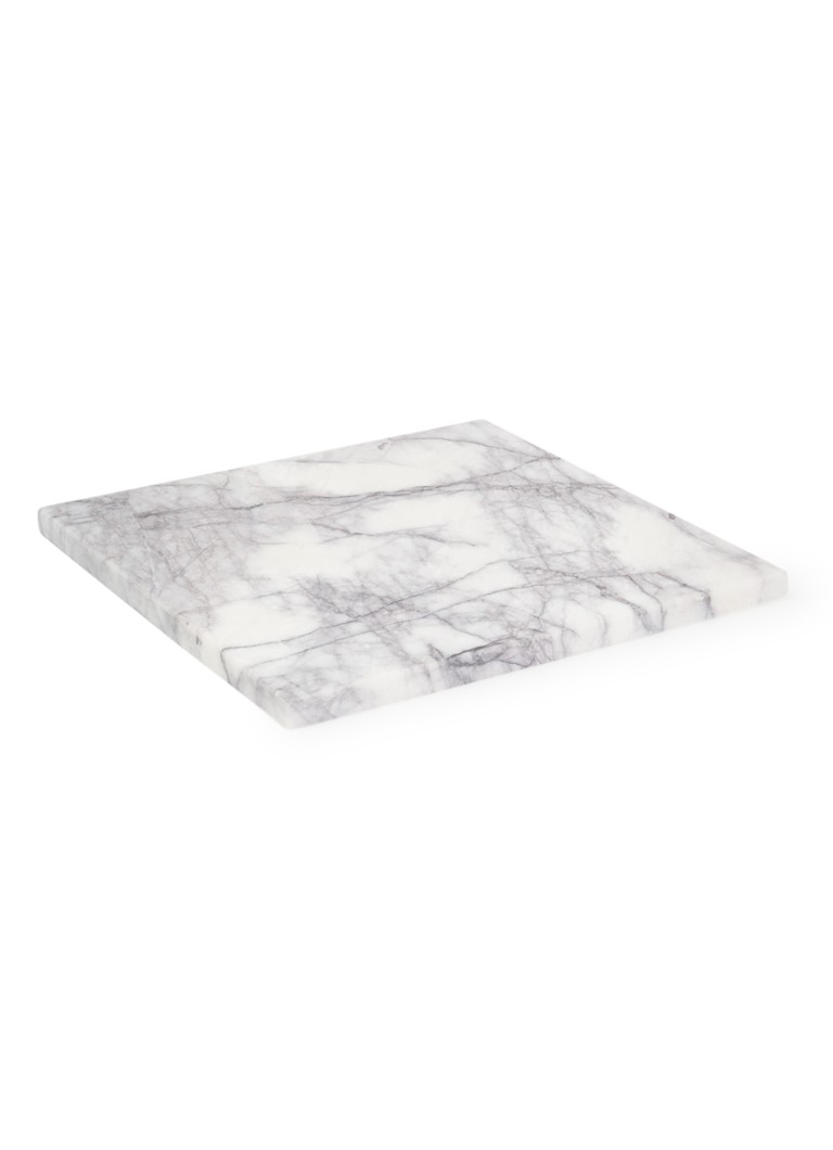 Stoned Snijplank van marmer 40 x 40 cm Wit - Deal