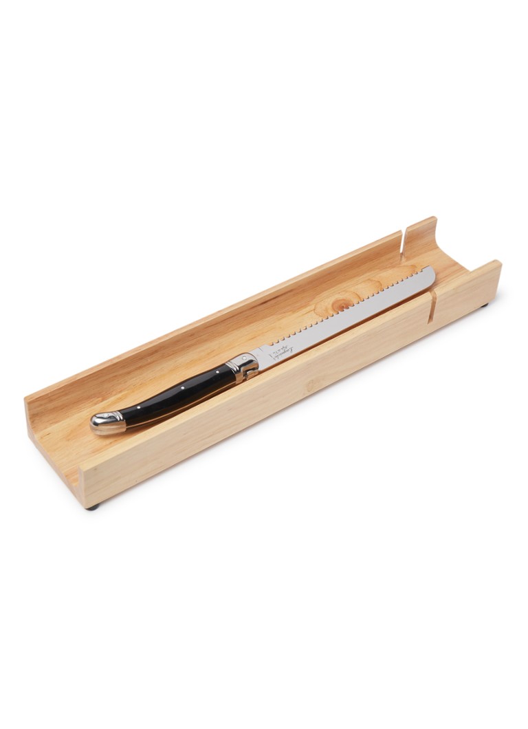Laguiole Style de Vie Broodmes met stokbroodplank 36 cm Zwart - Deal