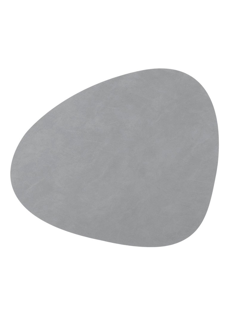 LIND DNA Table Mat Curve placemat van leer 37 x 44 cm Taupe - Deal