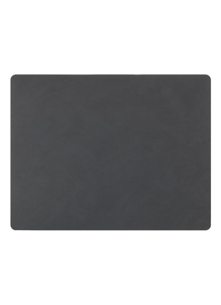 LIND DNA Table Mat placemat van leer 35 x 45 cm Antraciet - Deal
