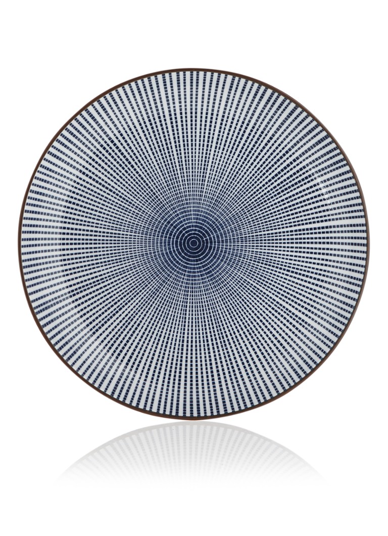 Tokyo Design Studio Sendan Blue Tokusa ontbijtbord 21 cm Donkerblauw - Deal