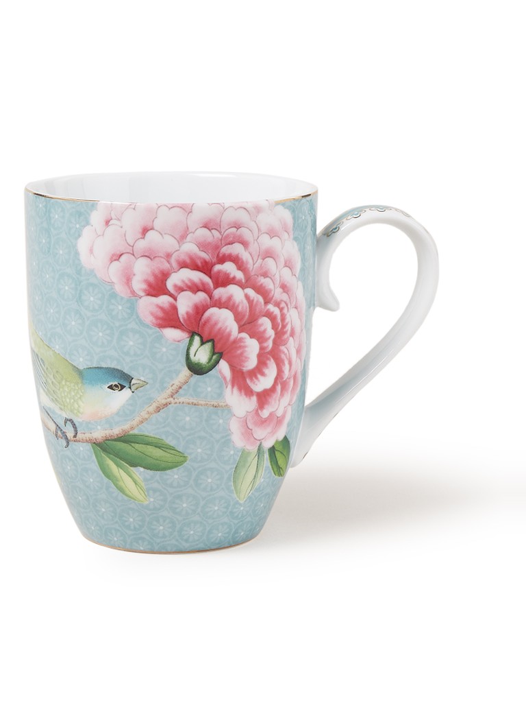 Pip Studio Blushing Birds mok 35 cl Lichtblauw - Deal