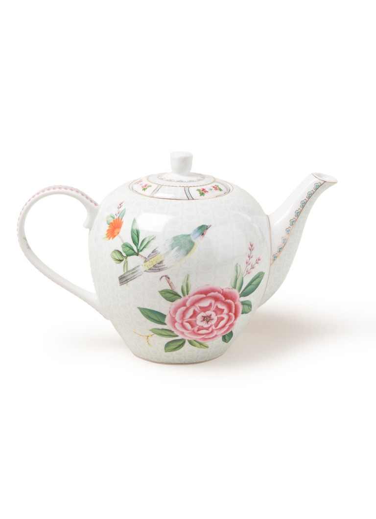 Pip Studio Blushing Birds theepot 1,6 liter Lichtblauw - Deal