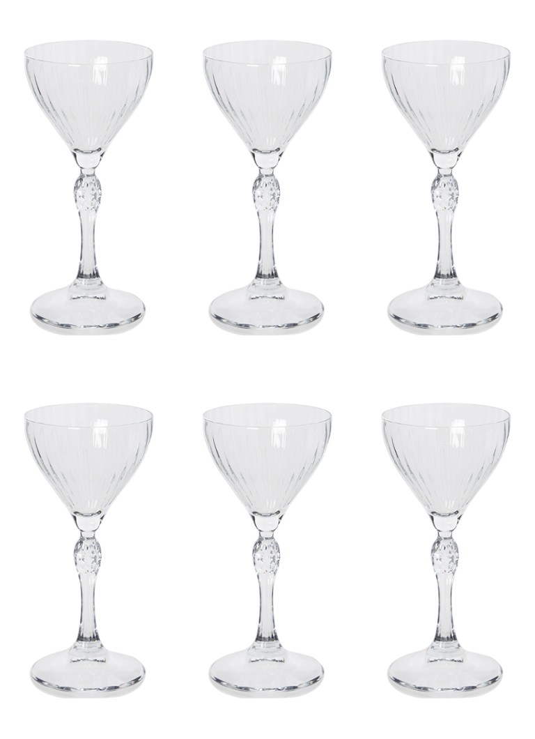 Bormioli Rocco America '20s Nick & Nora cocktailglas 14 cl set van 6 Transparant - Deal