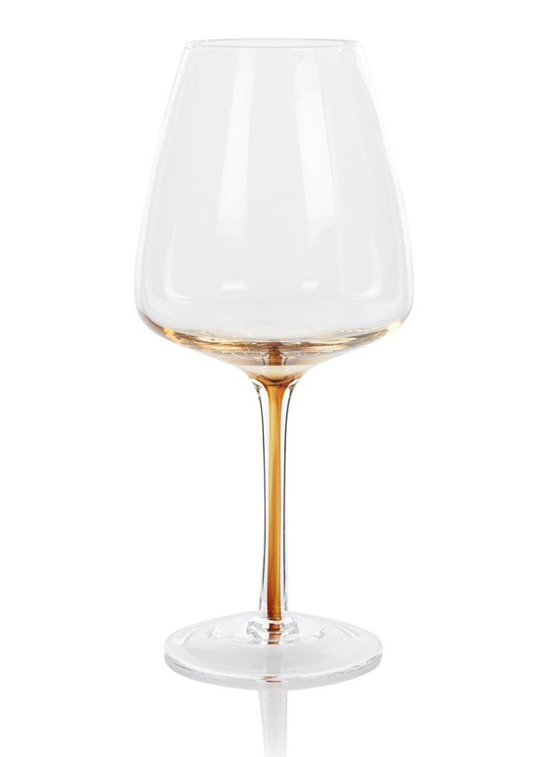 Broste Copenhagen Amber rode wijnglas 65 cl Transparant - Deal
