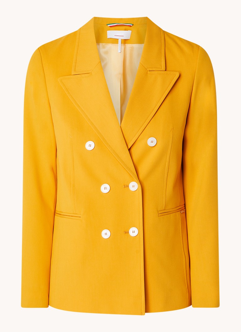 CINQUE Dames Cibasset blazer met opgestikte zakken in de kleur Okergeel