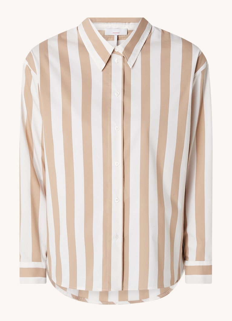 CINQUE Dames Citarina blouse met streepprint in de kleur Zand