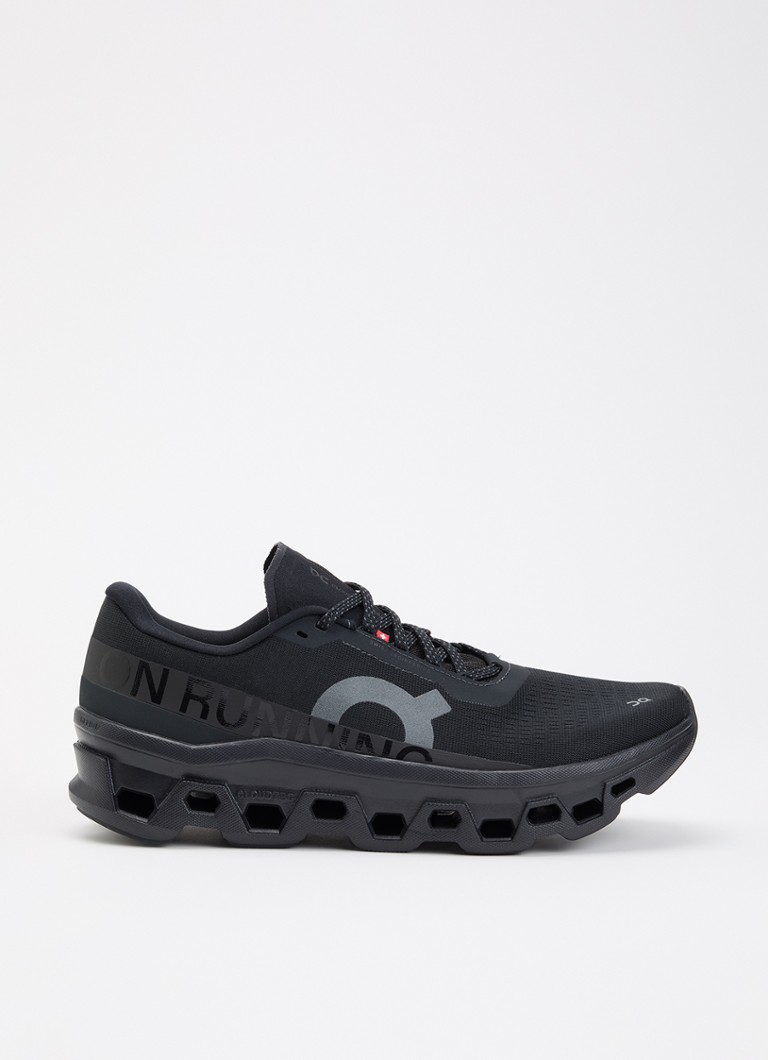 On Heren Cloudmonster sneaker van mesh met logo in de kleur Zwart, maat: 45