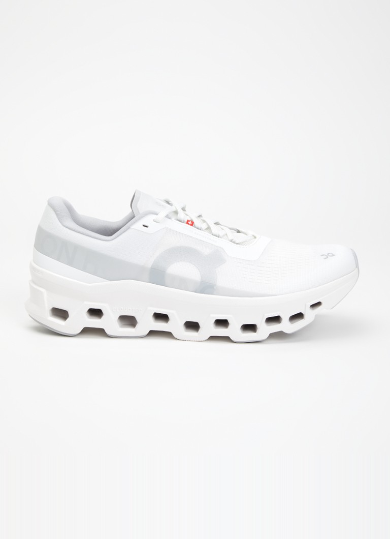 On Heren Cloudmonster sneaker van mesh met logo in de kleur Wit, maat: 41