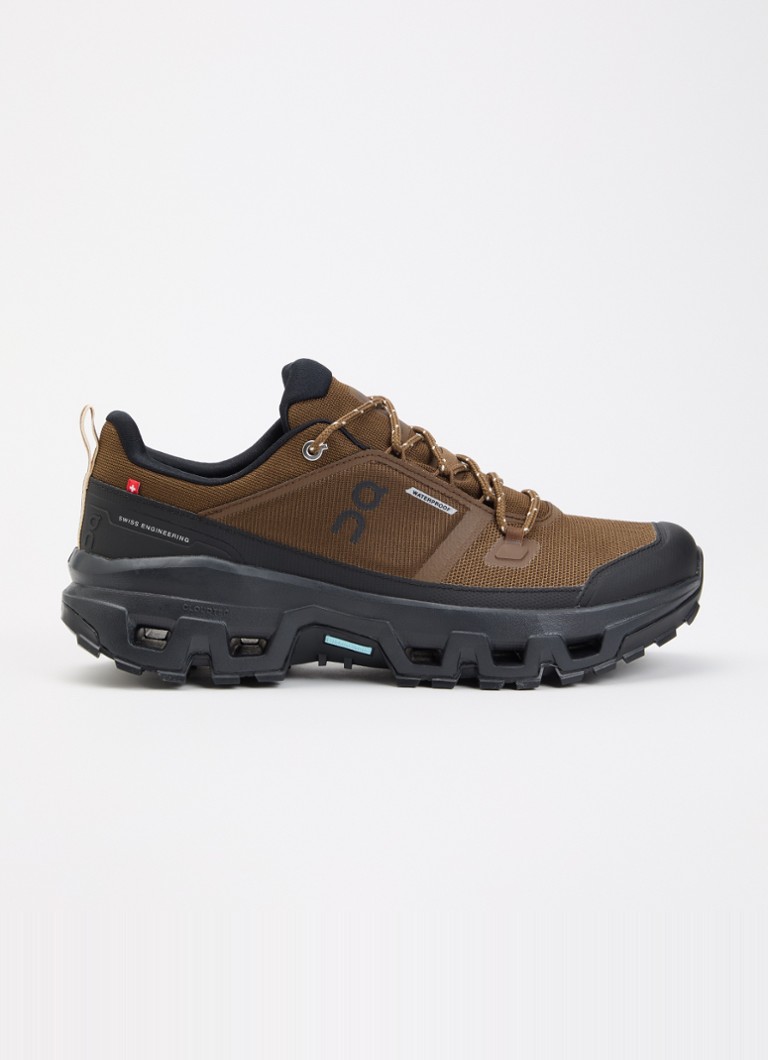 On Heren Cloudrock sneaker van mesh met logo in de kleur Bruin, maat: 45