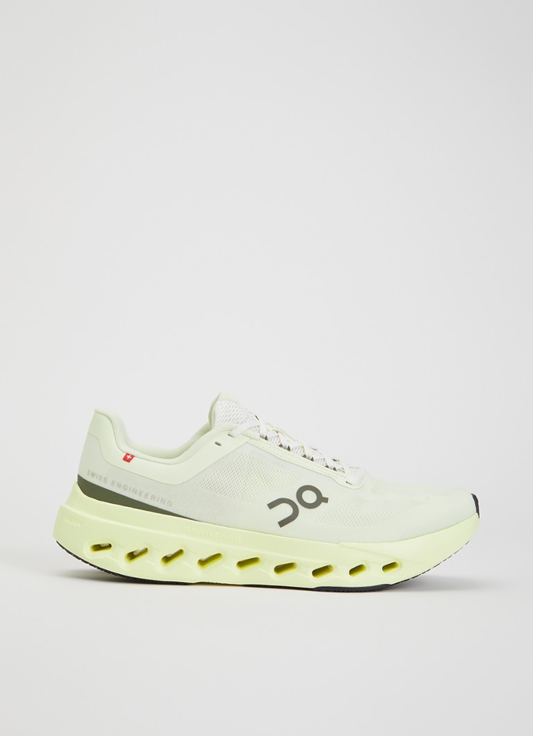 On Heren Cloudsurfer Next sneaker van mesh met logo in de kleur Neongeel, maat: 43