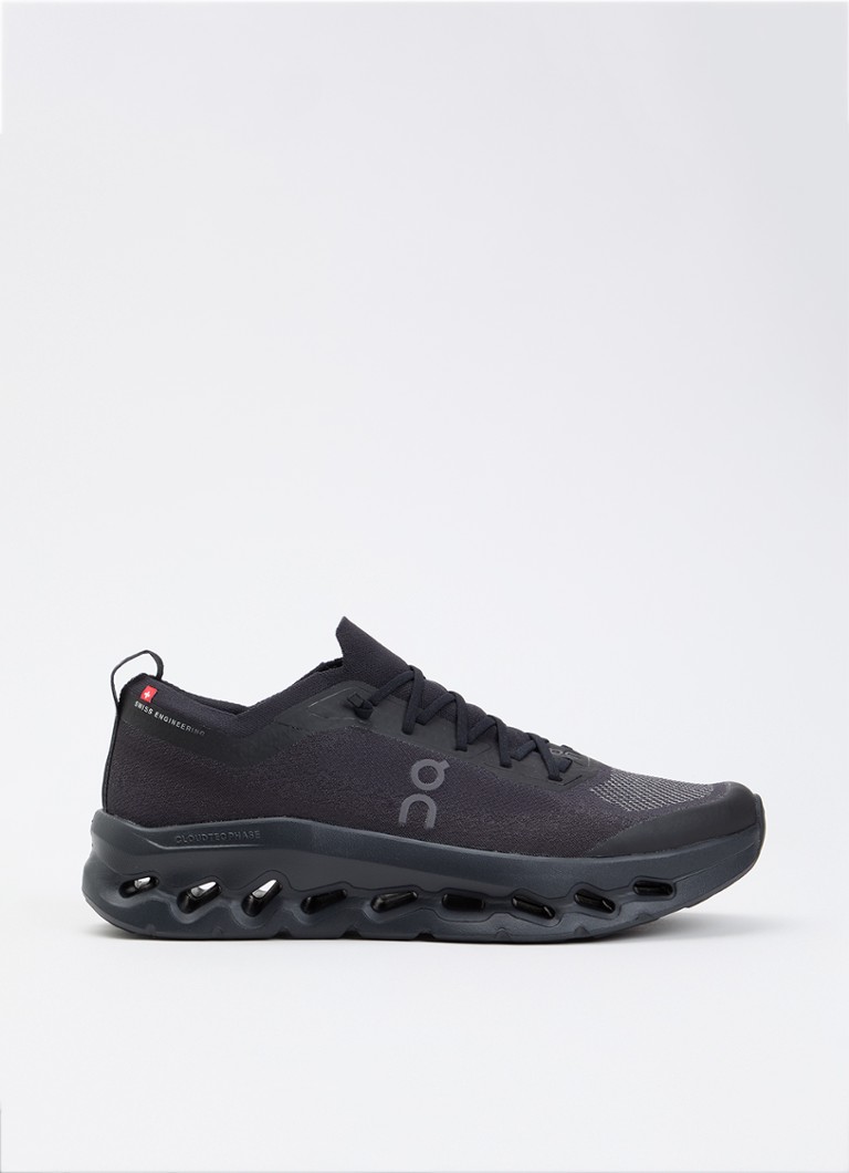 On Heren Cloudtilt Moon sneaker met gebreid bovenwerk in de kleur Zwart, maat: 43