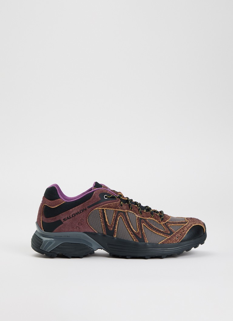 Salomon Heren XT-Whisper Expedition sneaker van mesh met details van suède in de kleur Aubergine, maat: 42