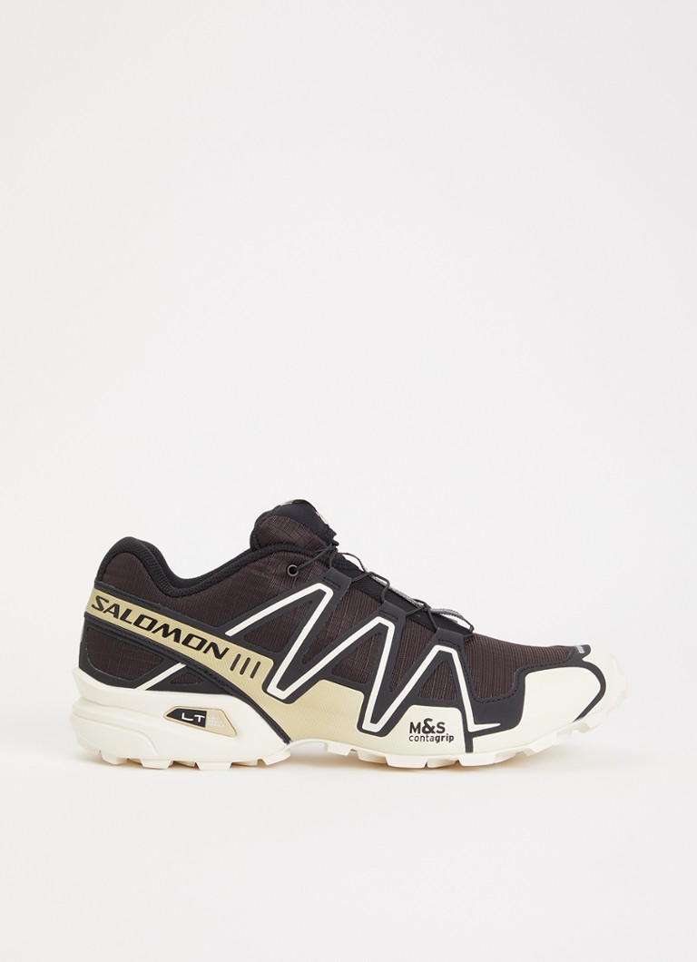 Salomon Heren Speedcross 3 sneaker met details van mesh in de kleur Zwart, maat: 44
