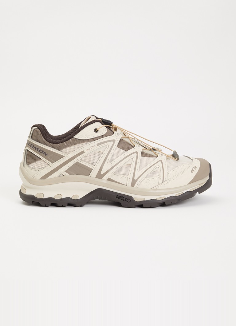 Salomon Heren XT-Quest sneaker van mesh met logo in de kleur Beige, maat: 44 2/3