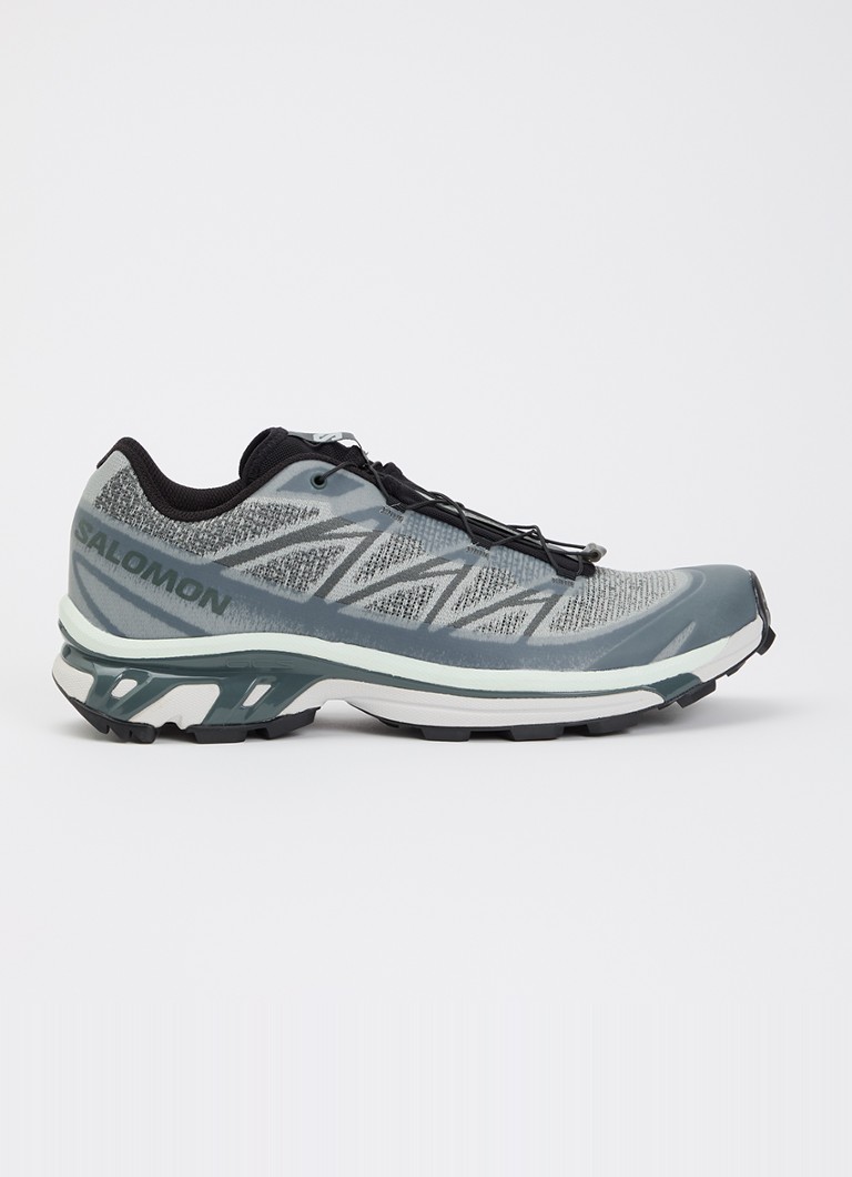 Salomon Heren XT-6 Shadow sneaker met gebreid bovenwerk en logo in de kleur Grijs, maat: 41 1/3