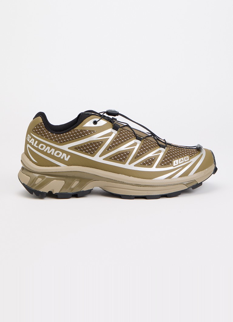 Salomon Heren XT-6 Steel Streets sneaker van mesh met metallic details in de kleur Zand, maat: 42