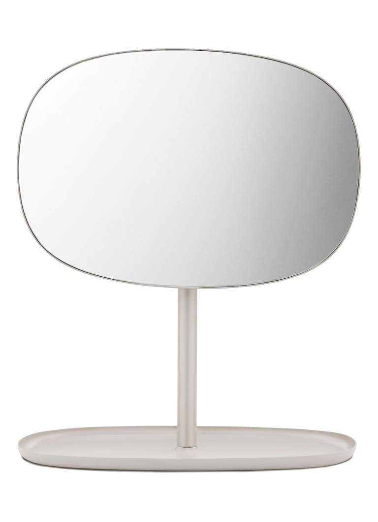 Normann Copenhagen Flip spiegel op voet 28 x 36 cm Donkerbeige - Deal