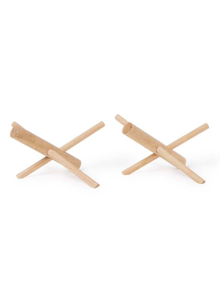 Normann Copenhagen Sticks Hooks kapstokhaak set van 2 Beige - Deal