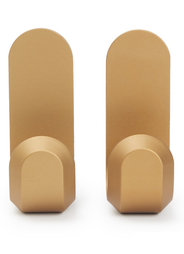 Normann Copenhagen Curve Mini wandhaak set van 2 Goud - Deal