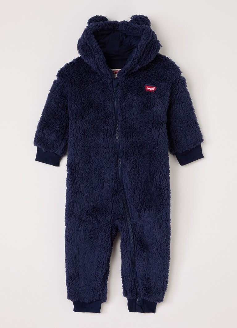 Levi's Meisjes Babypak met logoborduring in de kleur Donkerblauw, maat: 18M=86