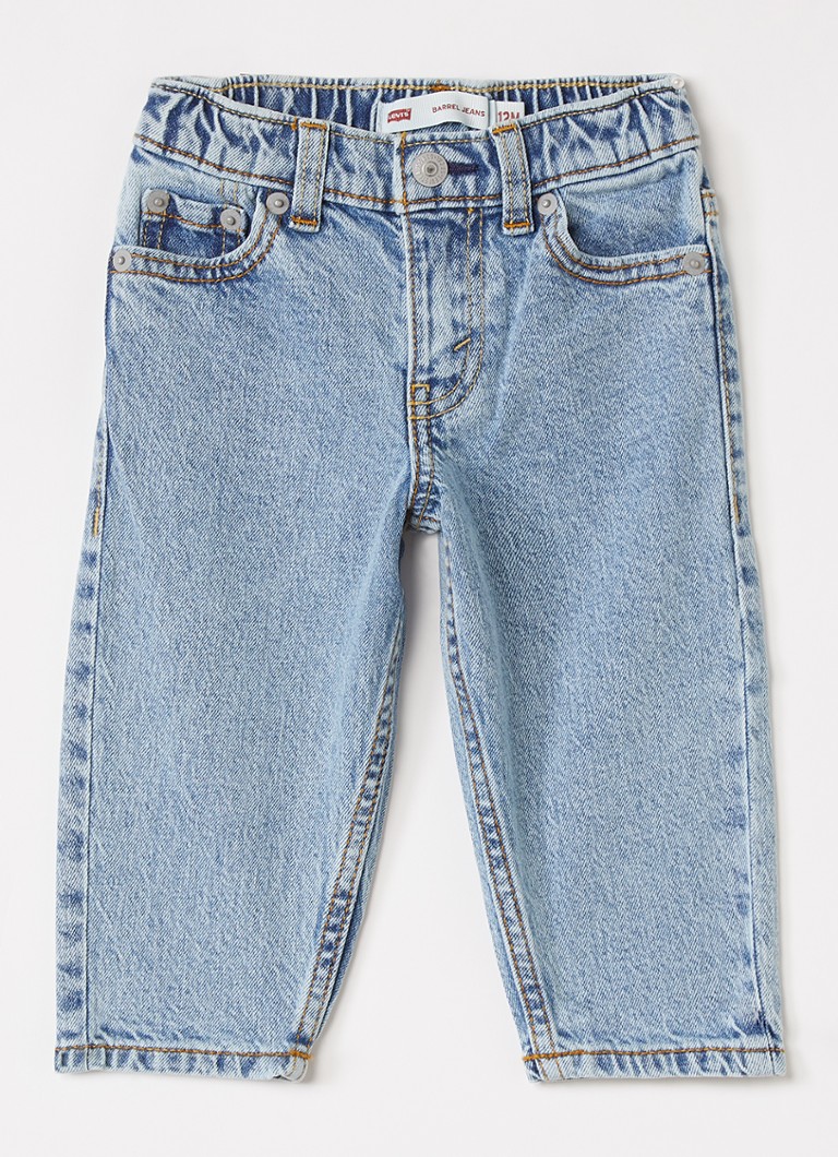 Levi's Jongens Balloon fit jeans met lichte wassing in de kleur Indigo, maat: 18M=86