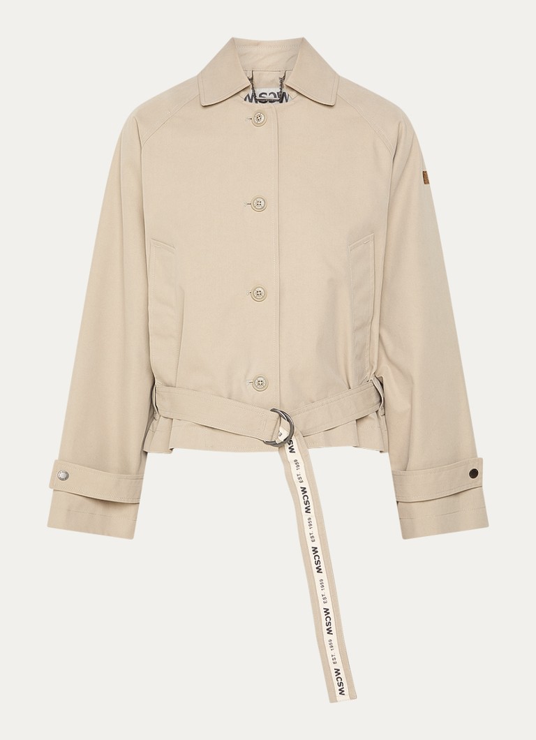Moscow Dames Danae trenchcoat met ceintuur in de kleur Beige