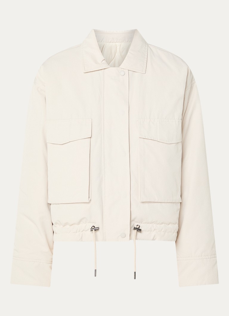 Moscow Dames Hameli reversible gewatteerd jack in de kleur Beige