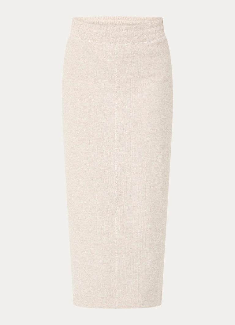 Moscow Dames Faith maxi rok met stretch in de kleur Creme
