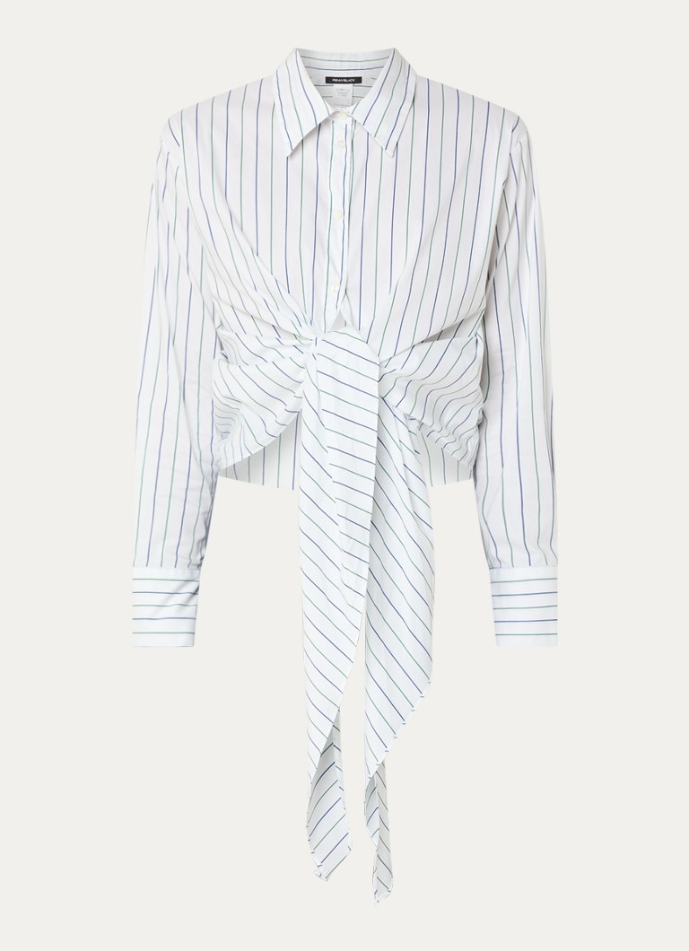 Pennyblack Dames Blouse met streepprint in de kleur Wit